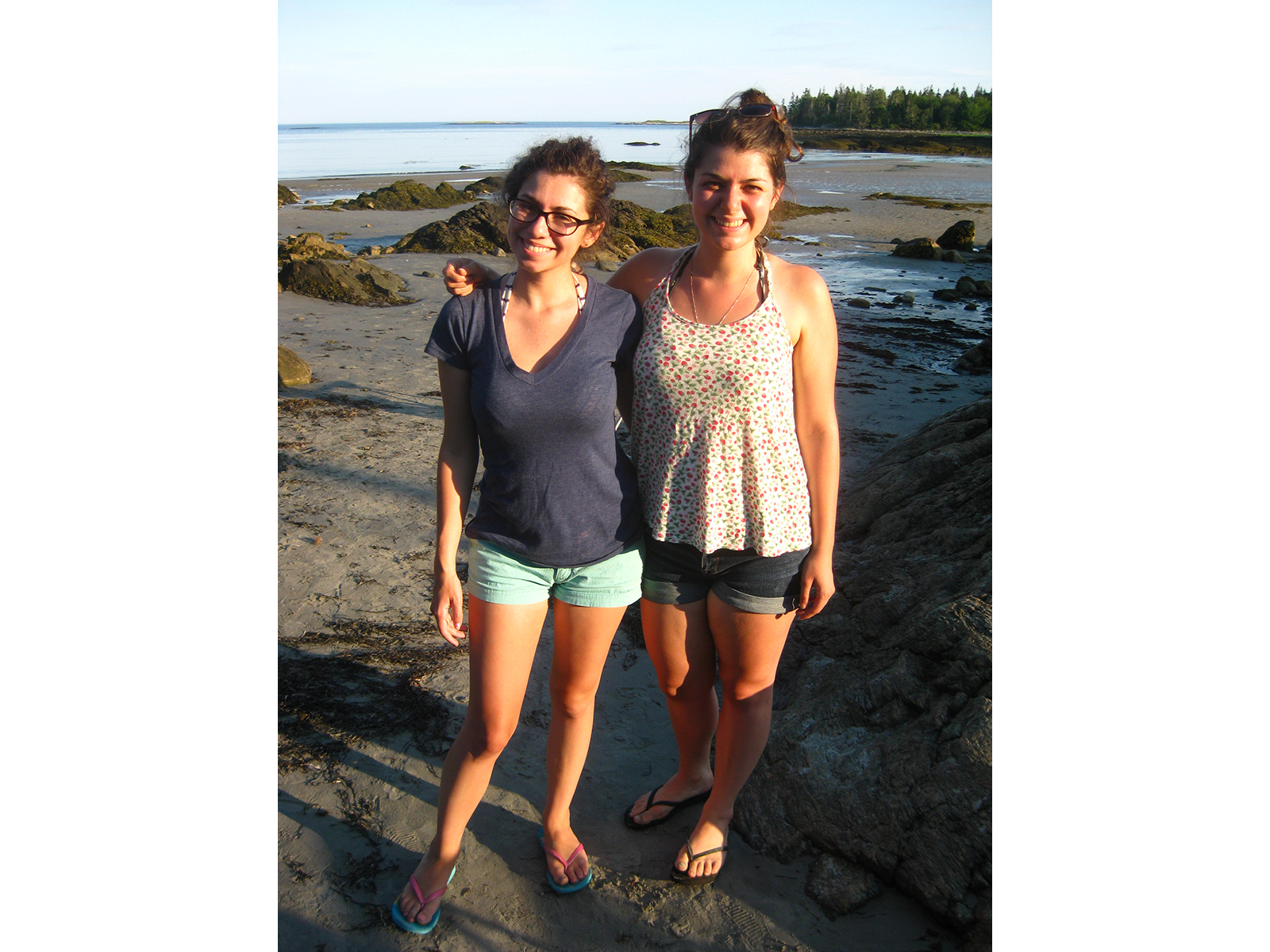 Emalie and Sara in Maine